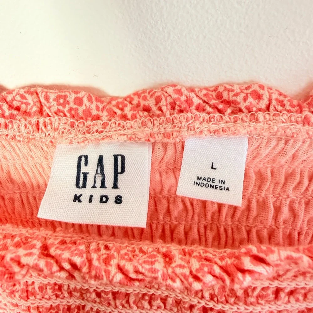 GAP Kids Babydoll Tank Top‎ Flowy Sleeveless Floral Size L Girls